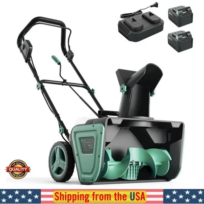 Electric Snow Blower Cordless - Brushless Motor 20" Width 10" Depth 23FT Throw - Image 1 of 4