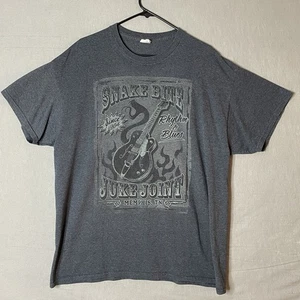 Camiseta Snake Bite Juke Joint Para Hombre Talla XL Gris Memphis Tennessee Gildan Algodón - Imagen 1 de 6