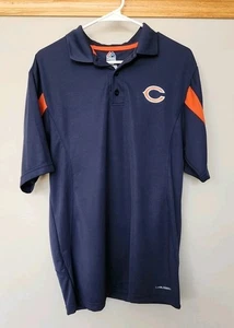 Chicago Bears NFL Majestic Cool Base Polo Navy/Orange Herren Größe M - Bild 1 von 5