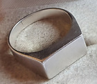 Vintage men's ring sterling silver 925 Size 10 Weight 6.02 g.