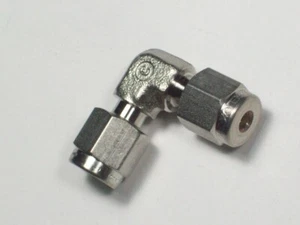 1- Swagelok Stainless Steel Elbow Union Fitting, 1/8" Tube, SS-200-9 - Picture 1 of 3