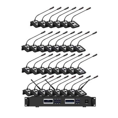 Digital Discussion System DDS6800 UHF Wireless Conference Microphone 30 Delegate - Image 1 of 4