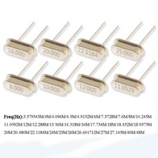 4.000-48.000MHz 49S Quartz Passive Crystal Oscillator Resonator ±20PPM DIP 2-Pin