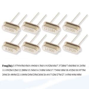 4.000-48.000MHz 49S Quartz Passive Crystal Oscillator Resonator ±20PPM DIP 2-Pin - Picture 1 of 4