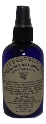 HALO'S BUG SPRAY FOR DOGS 5 oz 100% PURE ESSENTIAL OILS