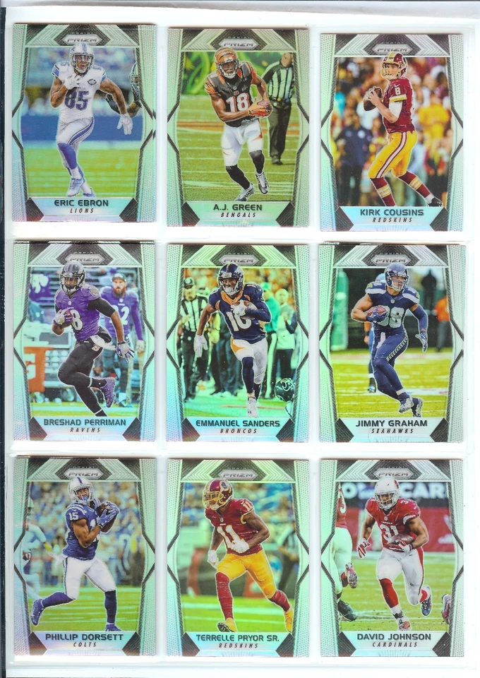 2017 PANINI PRIZM FOOTBALL SILVER PRISMS REFRACTOR YOU PICK FINISH SET #1-200 - Image 1 of 1
