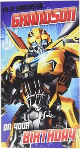 Transformers birthday card bumblebee birthday card - Grandson card - Picture 1 of 1