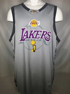 Kobe Bryant #24 Los Angeles Lakers Finals 2010 Gray Majestic Jersey Men's 2XL - Picture 1 of 12