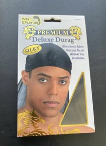 Black Silky Finish Deluxe Durag New Item - Picture 1 of 7