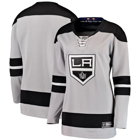 Los Angeles Kings Fanatics Branded Women's Alternate Breakaway Jersey  Gray S NW Cover