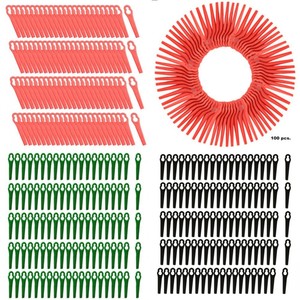 100Stk Kunststoffmesser Ersatzmesser Messer Nylon passt für Akku Rasentrimmer jc