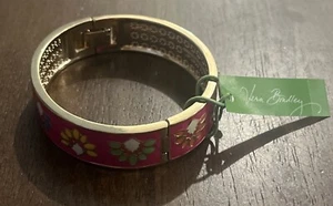 Vera Bradley Medium Bangle Bracelet, One Bracelet, Pink, Gold Tone With Rio $38 - Picture 1 of 3