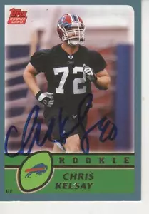 CHRIS KELSAY 2003 FIRMADO TOPPS #316 - BILLETES DE BÚFALO - Imagen 1 de 1