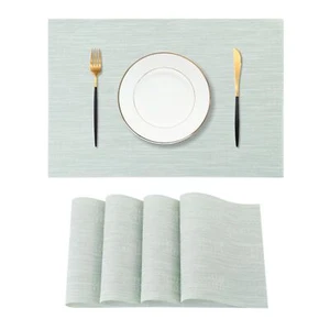 Mint Cream Placemats Set of 4 - Heat Resistant Non-Slip Place mats for Dining... - Picture 1 of 9