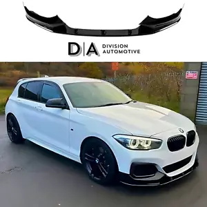 FOR BMW 1 SERIES F20 F21 LCI FRONT SPLITTER LIP M PERFORMANCE GLOSS BLACK 15-19 - Picture 1 of 12