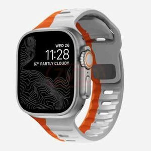 Flexible Sports Strap For Apple Watch Ultra 9 8 SE 7 6 Soft Silicone Rubber Band