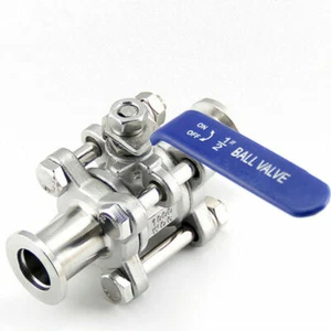 Válvula de bola aislamiento al vacío ambos lados KF16 25 40 50 brida cuerpo de acero inoxidable - Imagen 1 de 4