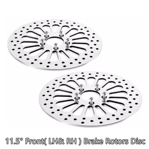 11.5" 2pcs Front Brake Rotors Super Spoke High for Harley Touring Dynas - Picture 1 of 8