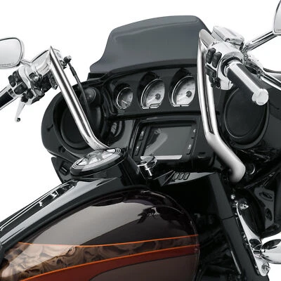 Chrome 14" Pre-Wired Handlebars For Harley Bagger Touring CVO Street Glide 14-23 - Image 1 of 4
