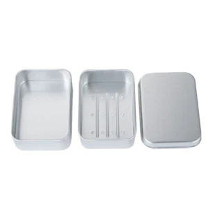 Durable Travel Soap Container Soap Holder Metal Soap Box for Bathroom Kitchen - Picture 1 of 7