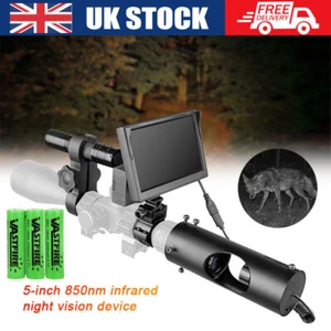 5IN Infrared 850nm Rifle Scope Night Vision Device Hunting Sight Scope IR Camera - Picture 1 of 15