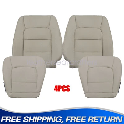For 1998 to 2007 Lexus LX470 DRIVER & PASSENGER Bottoms & Tops Leather Cover Tan Foto 1 de 4