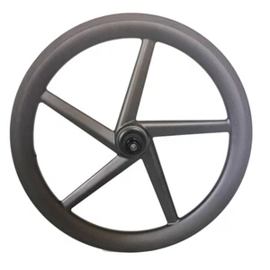 20" 406 Center Lock Disc Brake Hub Carbon Road Bike 5 Spokes Front Rear Wheelset - Picture 1 of 23