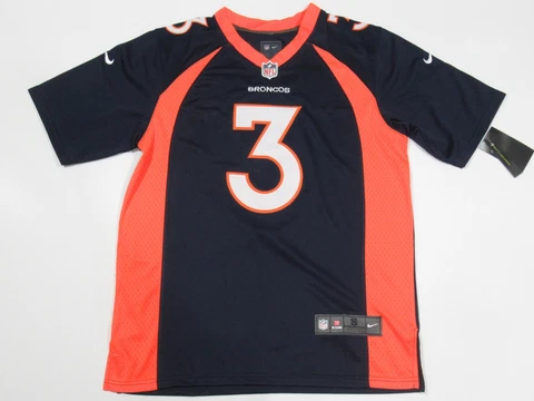 NWT Russell Wilson Denver Broncos On-Field Game Jersey Blue Cover