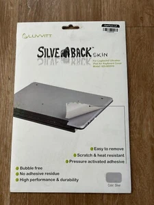 Luvvitt Silver Back Skin for Logitech Ultrathin iPad Air Keyboard Cover Loc E - Picture 1 of 2