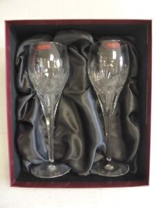 Royal Brierley - Hand Made 2 x Crystal Glasses In Gift Box