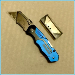 KOBALT Quick Change Folding Lockback Utility Knife - 11 Blade - NEW - Box Cutter - Picture 1 of 5