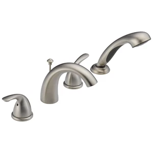 Bañera romana Delta T4705-SS con moldura de ducha de mano en acero inoxidable - Imagen 1 de 1