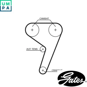CINTURÓN DE DISTRIBUCIÓN 5433XS PARA FORD FIESTA/V/Van/Hatchback/IV/Caja/Cuerpo/MPV KA+/III 1,4 L - Imagen 1 de 6