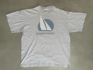Camiseta De Colección Mackinac Island Hecha en EE. UU. Punto Único Gráfico Barco Para Hombre XL - Imagen 1 de 5