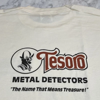 Vintage Tesoro Metal Detector Shirt Men 2XL Single Stitch Fruit Of The Loom Best - Image 1 of 4