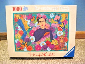 RAVENSBURGER 1000 PC PUZZLE FRIDA KAHLO'S PARADISE: PARROTS, MONKEY & FLOWERS 25 - Picture 1 of 6