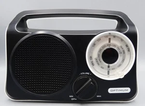 Optimum Portable AM/FM/LW Radio Black Battery or Mains Operated - VGC - Picture 1 of 10