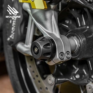 Front Axle Fork Protector Slider Guard Crash Pad For BMW R Nine T R9T 2014-2017 - Picture 1 of 28