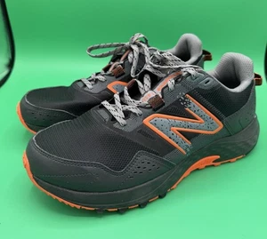 New Balance 410 v8 Trail Running Shoe Men Size 8.5 & W 10 Black/Orange Excellent - Picture 1 of 12