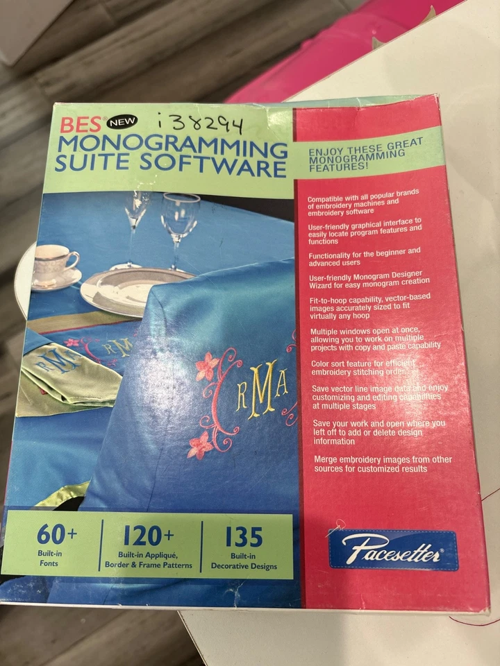 Brother BES Monogramming Suite Embroidery Software Pacesetter - Image 1 of 1