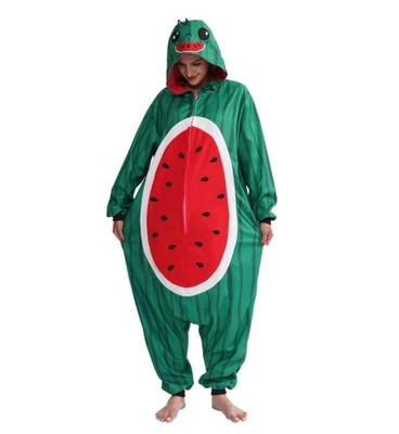 Pijama de sandía de frutas para adultos Disfraz Prendas para dormir para hombres Mujeres Niñas... #71  Foto 1 de 4