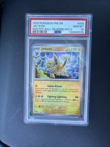 Jolteon Master Ball 029/131 Prismatic Evolution PSA 10 - Picture 1 of 2