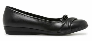 Grosby Evie Closed Toe Wedges Womens Work Casual Shoes Ladies Flats - Picture 1 of 6