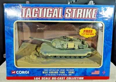 Corgi Tactical Strike M1A1 Abrams Tank USMC 1/64 - Image 1 of 3