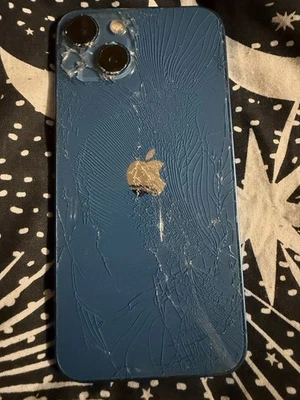 iPhone 13 Blue Smashed Parts Only - Image 1 of 2