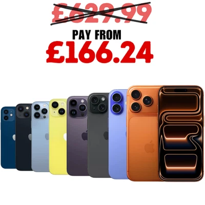 Apple iPhone 15/15 Pro/16/16 Pro Max/14/13/12 Unlocked Smartphone Pristine A++ - Image 1 of 2