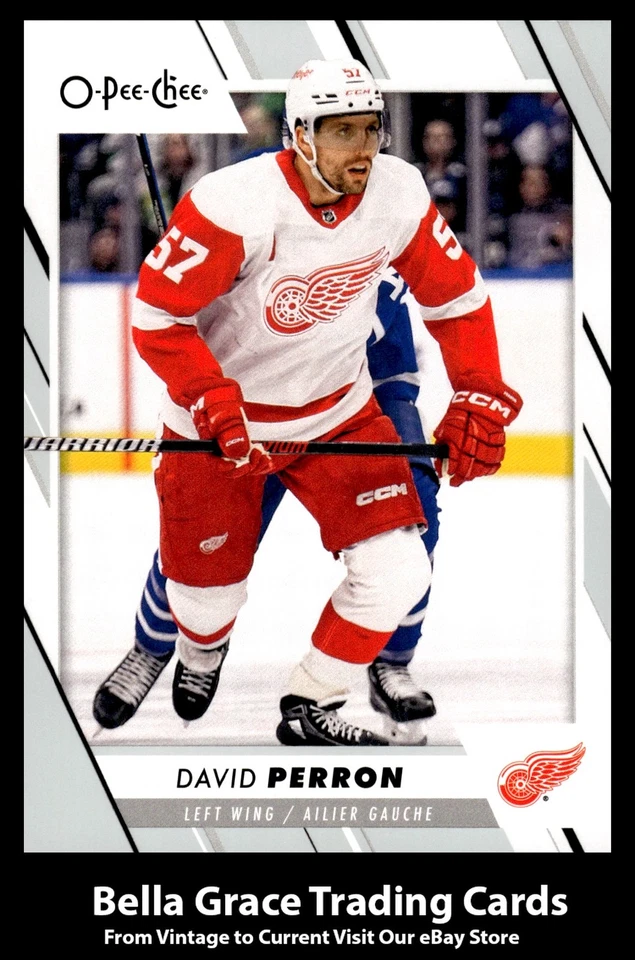 2023-24 O-Pee-Chee David Perron #190 Detroit Red Wings NHL Hockey  - Image 1 of 2