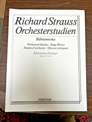 Richard Strauss Orchester Studien for Clarinet Stage Works Heft II AF 6428 - Image 1 of 4