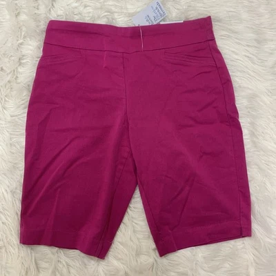 Croft & Barrow fuchsia 百慕大短裤 8 码 — 第 1/4 张图片