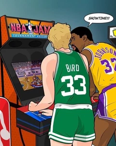 Los Angeles Lakers NBA Basketball Poster Art Print Metal Sign 12x8in Vintage O - Picture 1 of 9